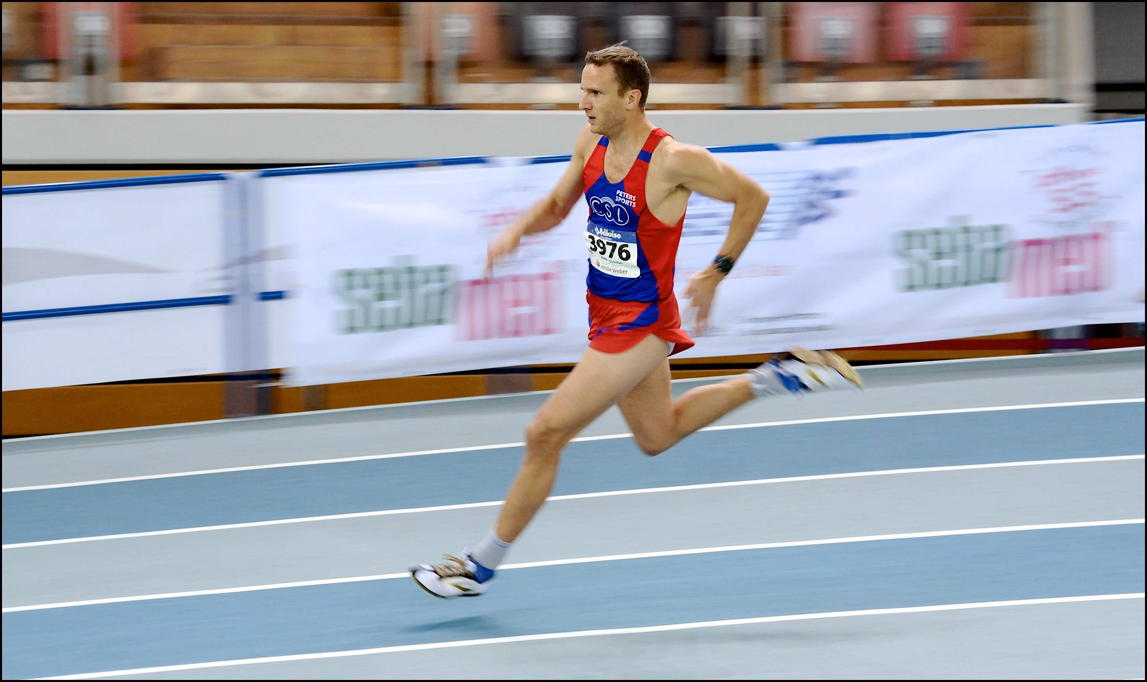 20160123. Athletisme. Championnats Nationaux Indoor. 200m Christian Kemp. Photo Julien Garroy / EDITPRESS